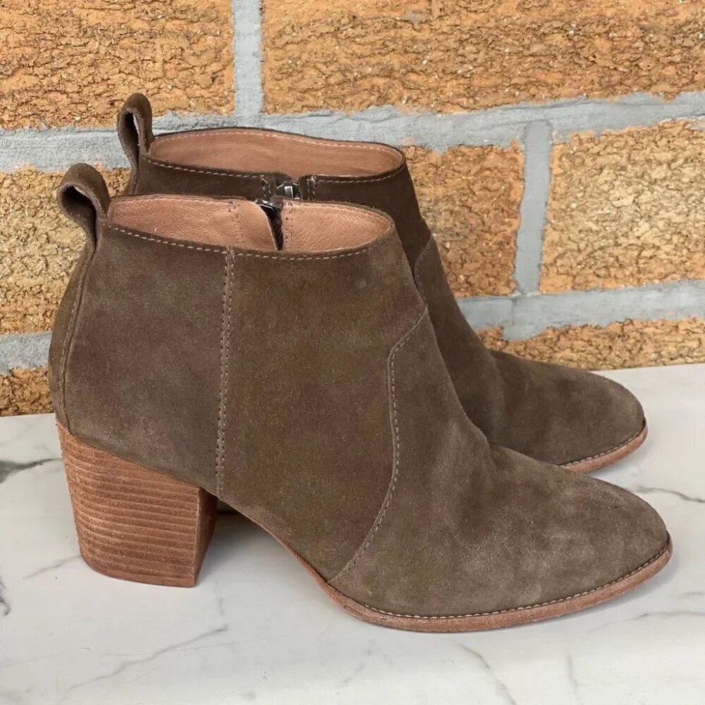 Madewell Brenner Ankle Boot in Suede size 9